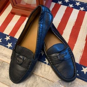 COACH Excellent Condition Women’s Leather Penny Loafers Shoes Black Size 5.5B